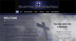 Desktop Screenshot of begottensonministries.com